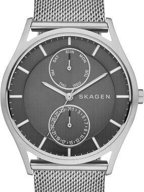 Skagen Silver Mesh Watch SKW6172 with Gray Dial